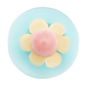 suikerspin Flowerpower blauw