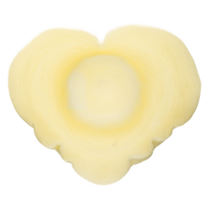 suikerspin Big heart geel