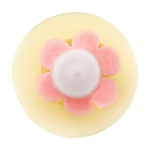 suikerspin Flowerpower geel